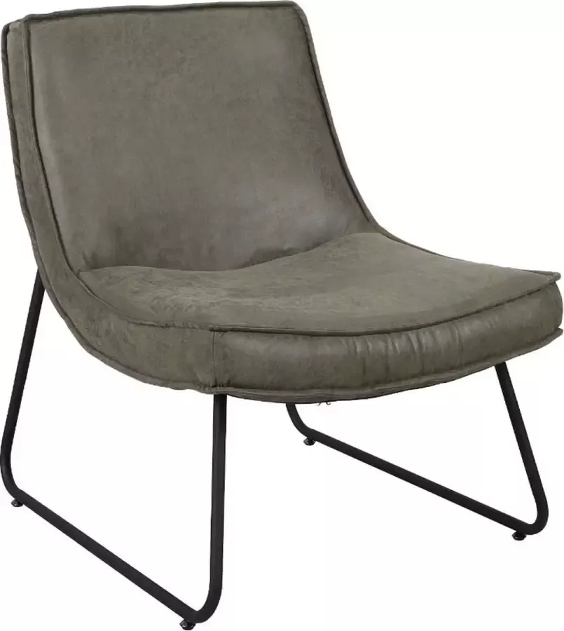 Dripio Relaxstoel Mikki Fauteuil groen Woonkamer Met armleuning