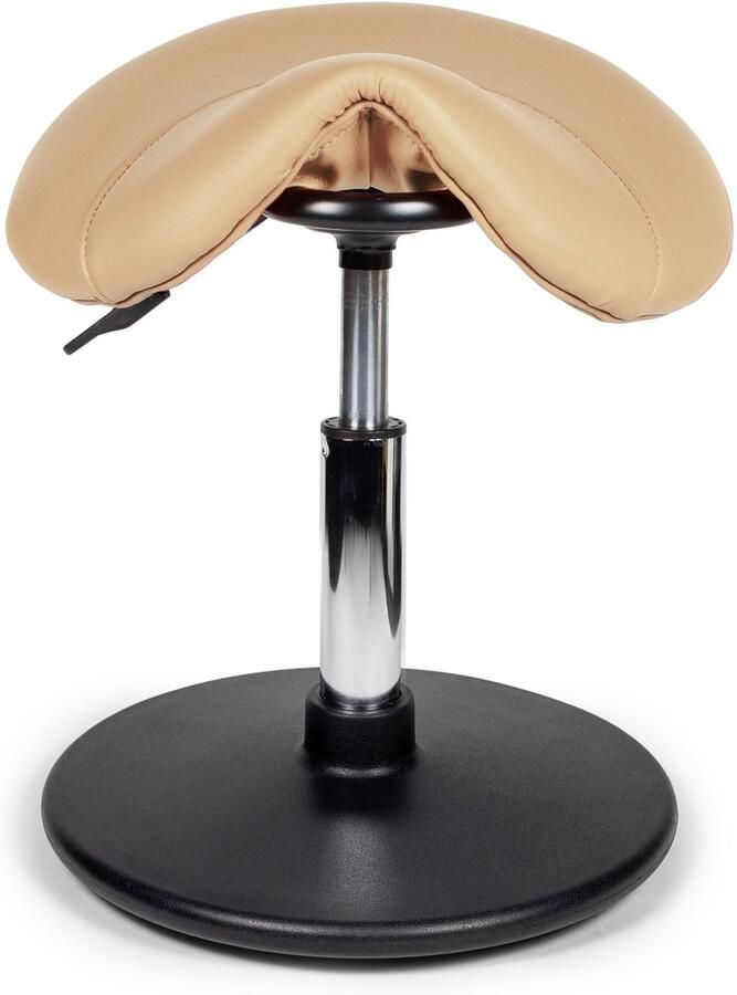 Dromerio Ergonomische Balanskruk – Verstelbare wiebelkruk voor Actief Zitten – Verbeterde Houding & Core Stabiliteit – Ideaal voor Thuiswerk & Kantoor Beige Laag (40-57cm) - Foto 4