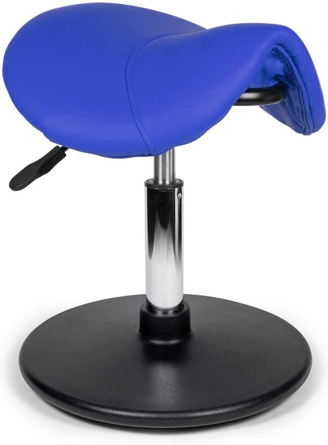 D'Romerio Ergonomische Balanskruk Blauw Lage uitvoering Wiebelkruk Balans Kruk Verstelbare zithoogte 40 56cm