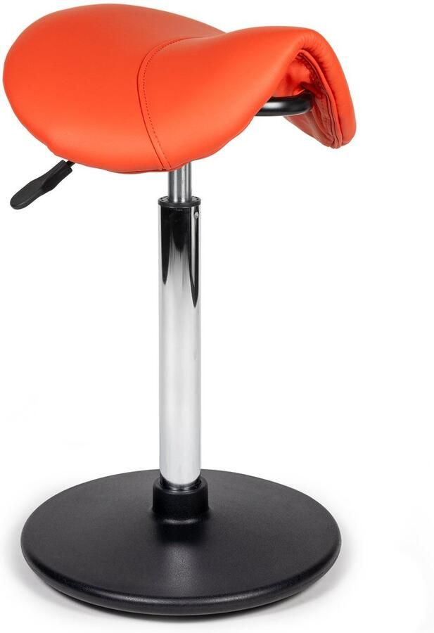 D'Romerio Ergonomische Balanskruk Oranje Hoge uitvoering Zithoogte 70 84cm Wiebelkruk Balans Kruk Verstelbare zithoogte