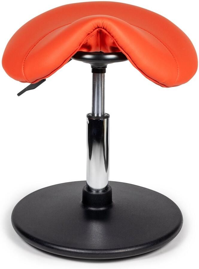 Dromerio Ergonomische Balanskruk – Verstelbare wiebelkruk voor Actief Zitten – Verbeterde Houding & Core Stabiliteit – Ideaal voor Thuiswerk & Kantoor Oranje Laag (40-57cm) - Foto 4