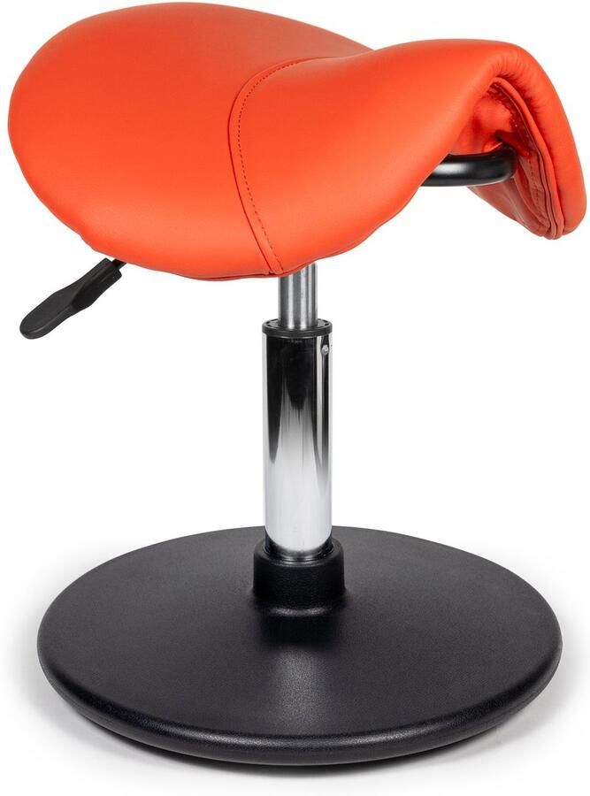 D'Romerio Ergonomische Balanskruk Oranje Lage uitvoering Wiebelkruk Balans Kruk Verstelbare zithoogte 40 56cm