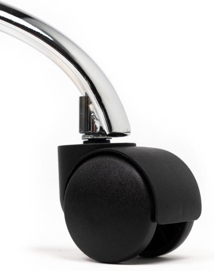 D'Romerio Tabouret Zwart – Ergonomische Verstelbare Kruk met Wielen – Zithoogte 50-68cm met Voetsteun Comfortabele Werkstoel voor Salon Kapper Pedicure Tattoo Nagelstudio Schoonheidsspecialist & Thuisgebruik - Foto 2