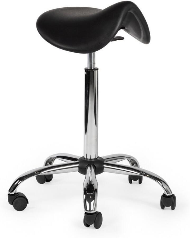 Zadelkruk Nederland Werkplaatskruk Zwart Hoog Zithoogte 70 84cm kruk op wielen krukje werkkruk zadelkruk bureaukruk kapperskruk verstelbaar draaikruk tabouret zadelkruk met rugleuning tot 160kg