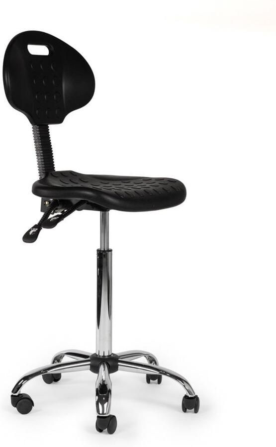 Zadelkruk Nederland Werkplaatsstoel Zwart Hoog Zithoogte 70 84cm kruk op wielen krukje werkkruk zadelkruk bureaukruk kapperskruk verstelbaar draaikruk tabouret zadelkruk met rugleuning tot 160kg