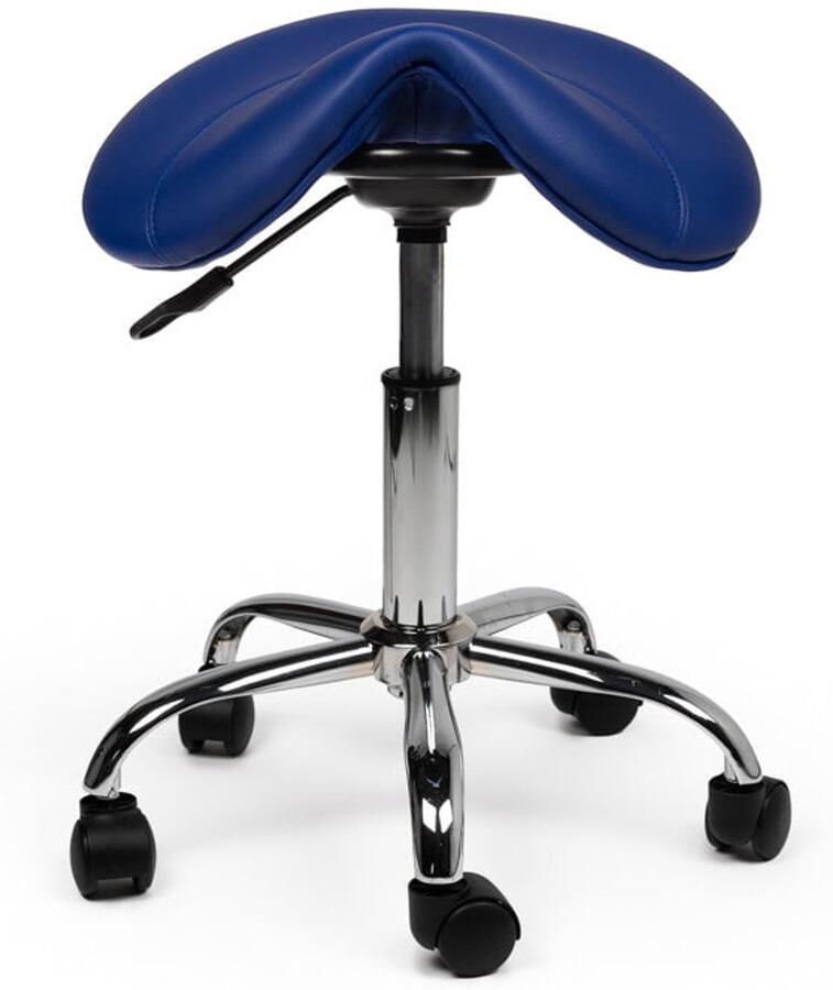 Zadelkruk Nederland Zadelkruk Antaris Blauw Laag Zithoogte 40 58cm kruk op wielen krukje werkkruk zadelkruk bureaukruk kapperskruk verstelbaar draaikruk tabouret zadelkruk met rugleuning tot 160kg