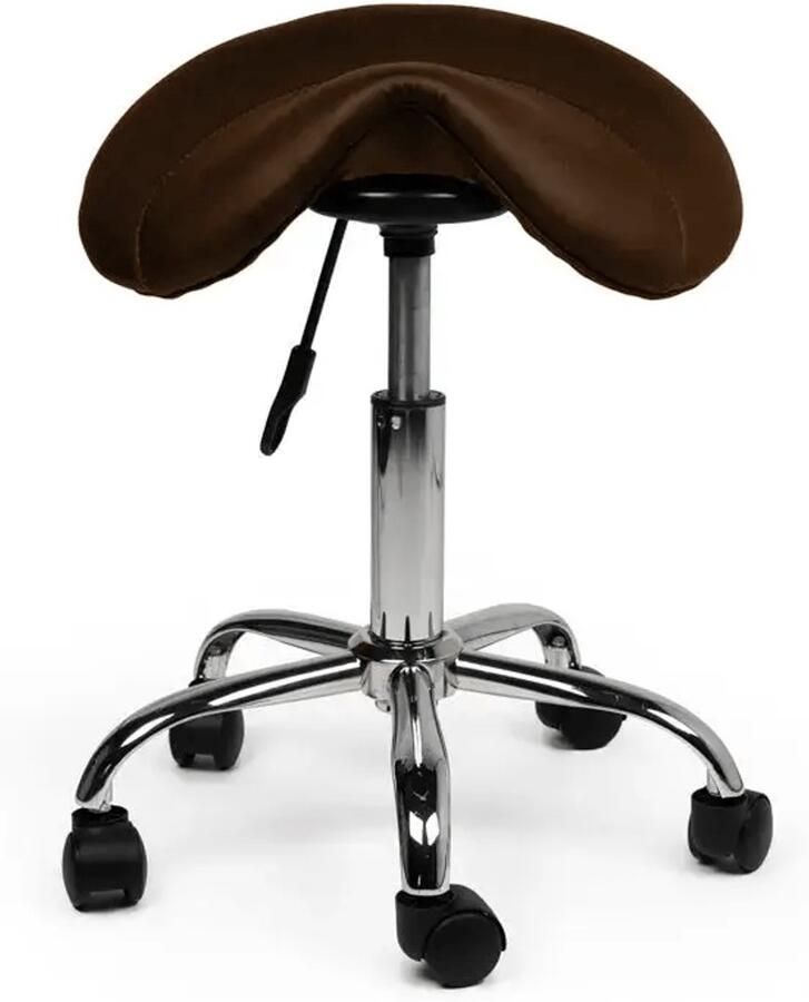 Zadelkruk Nederland Zadelkruk Antaris Bruin Laag Zithoogte 40 58cm kruk op wielen krukje werkkruk zadelkruk bureaukruk kapperskruk verstelbaar draaikruk tabouret zadelkruk met rugleuning tot 160kg