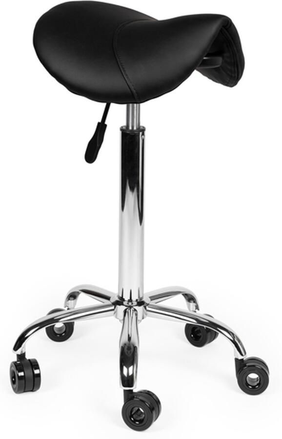 Zadelkruk Nederland Zadelkruk Zeno Hoog Zwart Zithoogte 70 84cm kruk op wielen zadelkruk op wielen krukje werkkruk zadelkruk bureaukruk kapperskruk verstelbaar draaikruk tabouret zadelkruk met rugleuning tot 160kg