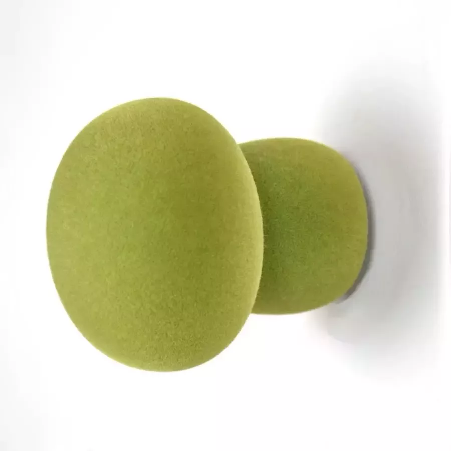 Droog Design Kapstok SOFTKNOB Velvet Luna Mosgroen