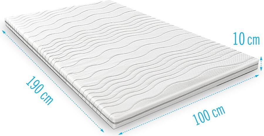 Droommatras Harde topdekmatras 100x190 dikte 10 cm