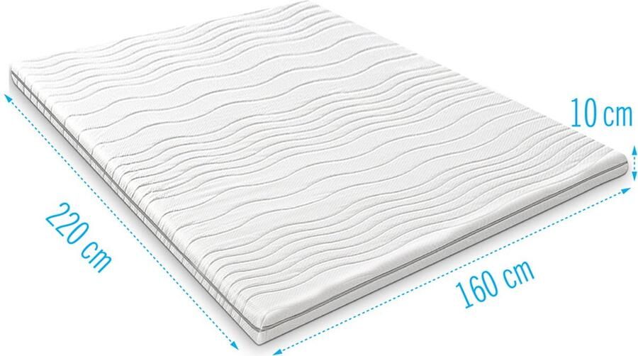 Droommatras Harde topdekmatras 160x220 dikte 10 cm