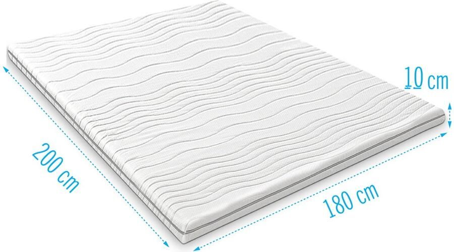 Droommatras Harde topdekmatras 180x200 dikte 10 cm