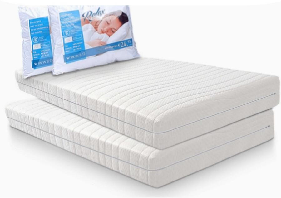 Droommatras Pocketveringmatras Pocket 320 voordeelset 2 matrassen + 2 kussens 80x200