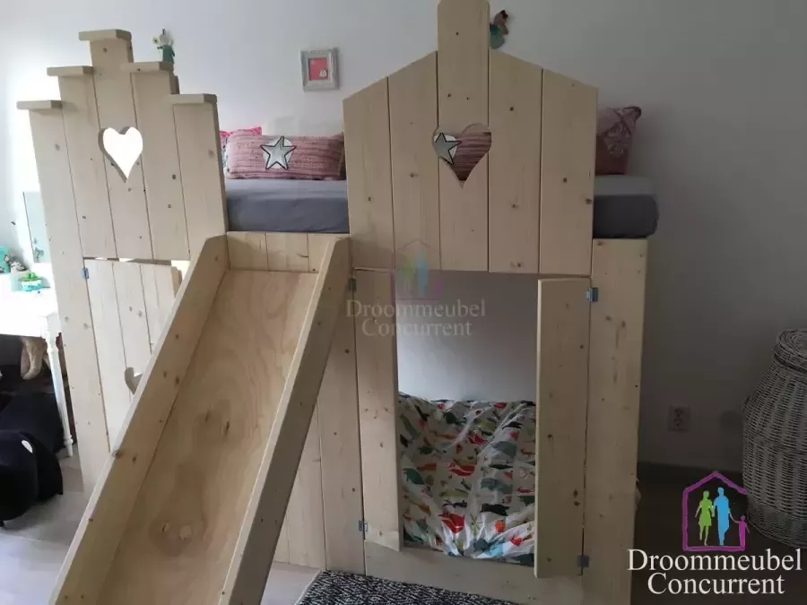 Droommeubel Concurrent Bedhuisje Boomhut bed Steigerhout Pakhuis bed