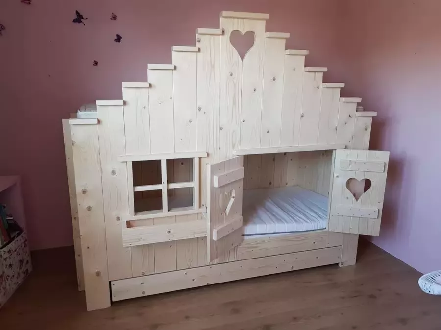 Droommeubel Concurrent Bedhuisje Boomhutbed Vogelhuis Steigerhout