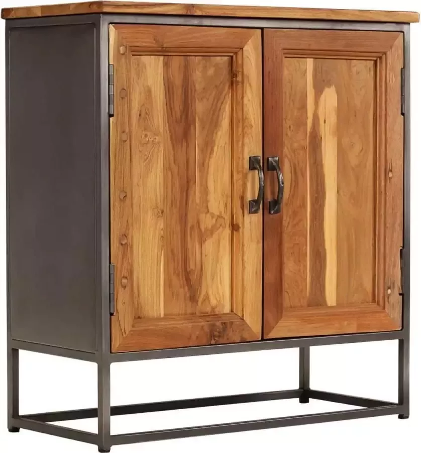 VidaXL Dressoir 65x30x70 cm gerecycled teak en staal