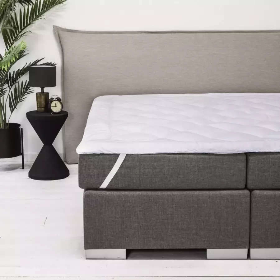 Droomtextiel Topmatras Medisch Oplegmatras List-Jumeaux 180 x 200 cm Matrastopper Topper Matras Doorgestikt Medisch Gel Anti-Allergeen en Anti-Huisstofmijt Perfecte pasvorm - Foto 2