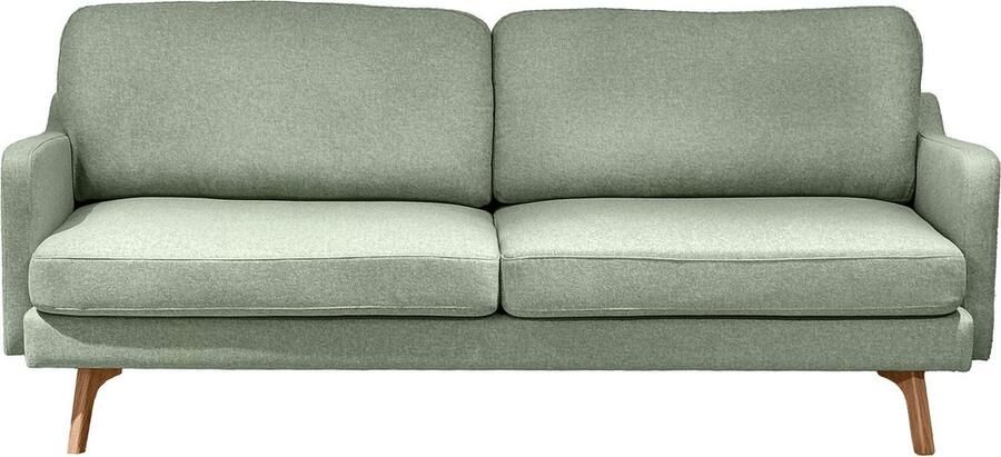 Drop Bankstel Argo set van 3 + 2 + ottoman kleur Donkergrijs- bank met 3 zitplaatsen + bank met 2 zitplaatsen + ottoman poef Textiel Houten poten Zithoogte 44 cm - Foto 2