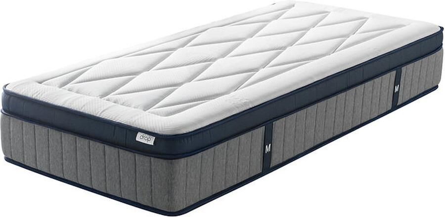 Drop Matras Elysia Firm 30 cm dik 160x200 cm 5 zone pocket met schuimrand en toplaag 7 cm HR schuim + extra toplaag 1 cm traagschuim met antibacteriële hoes