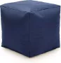 Drop & Sit Drop& Sit Poef Nylon – Donkerblauw – 40 x 40 x 40 cm Vierkant - Thumbnail 1