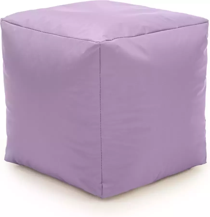 Drop & Sit Drop& Sit Poef Nylon – Lavendel – 40 x 40 x 40 cm Vierkant