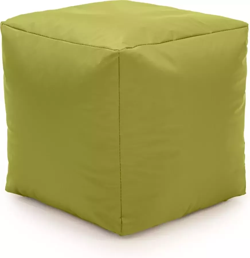 Drop & Sit Drop& Sit Poef Nylon – Spring Green – 40 x 40 x 40 cm Vierkant