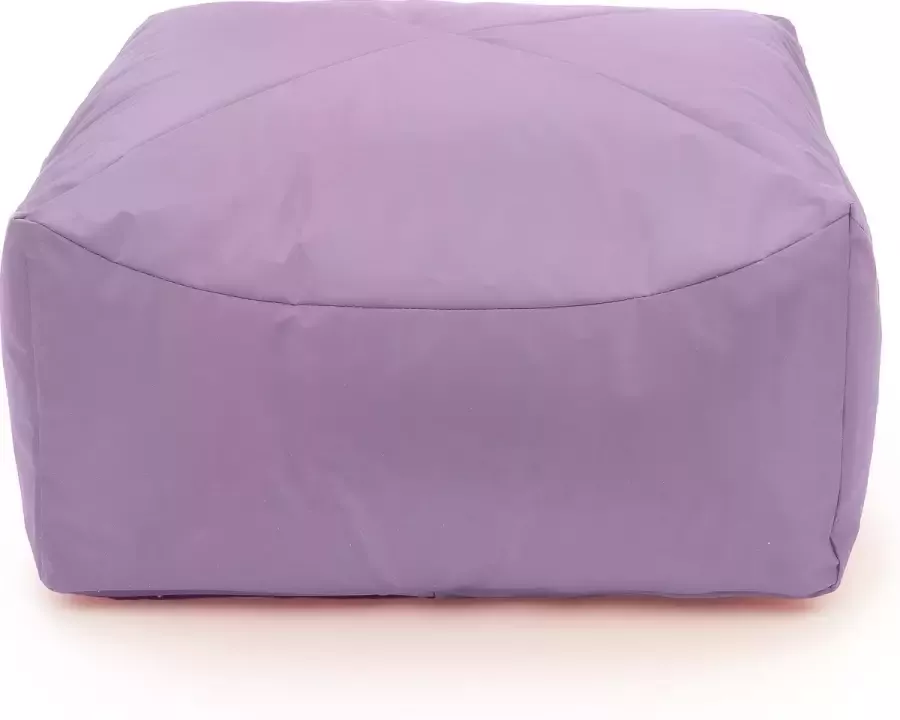 Drop & Sit Poef – Lavendel – 65 x 65 x 35 cm Vierkant