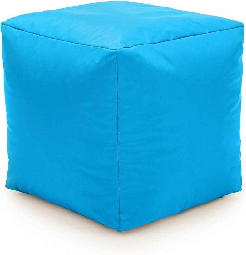 Drop & Sit poef robuust nylon turquoise 50x50x40