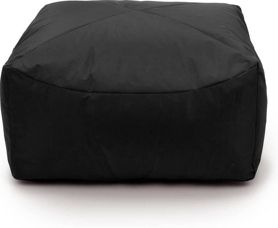 Drop & Sit poef robuust nylon zwart 65x65x35