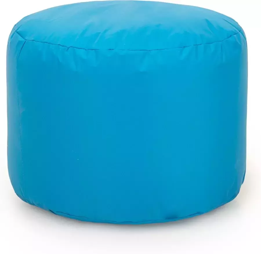 Drop & Sit Poef – Turquoise – 50 x 50 x 42 cm Rond