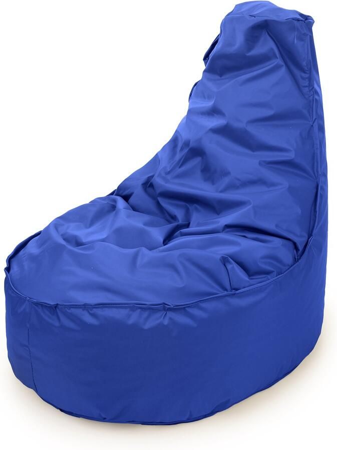 Drop & Sit zitzak stoel robuust nylon kobalt Noa JR voor kinderen voor binnen en buiten 55 x 75 100 Liter
