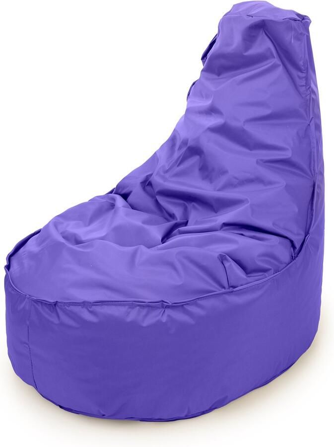 Drop & Sit zitzak stoel robuust nylon paars Noa JR voor kinderen voor binnen en buiten 55 x 75 100 Liter