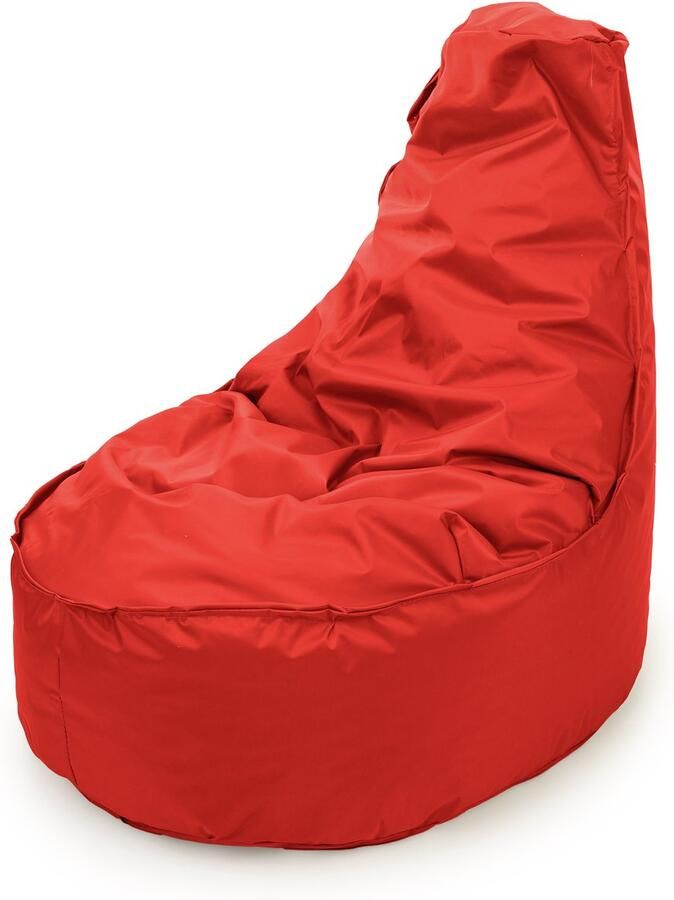Drop & Sit zitzak stoel robuust nylon rood Noa JR voor kinderen voor binnen en buiten 55 x 75 100 Liter