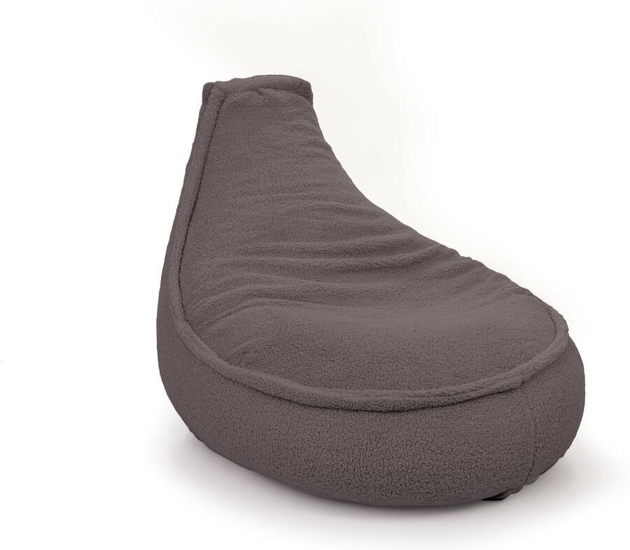 Drop & Sit zitzak stoel- sfeervolle teddy bruin Noa SR 180 Liter extra comfortabel en zacht