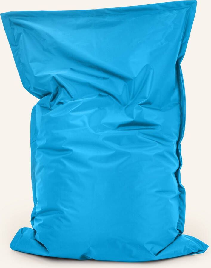 Drop & Sit zitzak zitkussen robuust nylon turquoise 100 X 150 cm voor binnen en buiten verkrijgbaar in verschillende kleuren