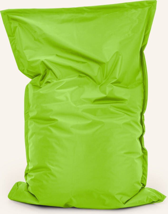 Drop & Sit zitzak zitkussen robuust nylon appelgroen 100 X 150 cm voor binnen en buiten verkrijgbaar in verschillende kleuren