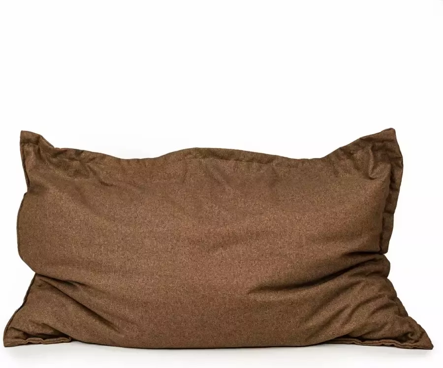 Drop & Sit Zitzak Duurzaam en van 100% Gerecyclede Petflessen Bruin Waterafstotend 100x150cm Voor Binnen en Buiten