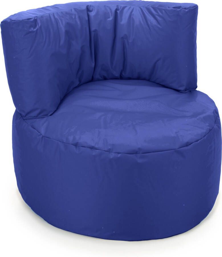 Drop & Sit Zitzak Stoel Junior Zitzak Kind Blauw 70 x 50 cm Nylon Kinderstoel met Vulling voor Binnen - Foto 2