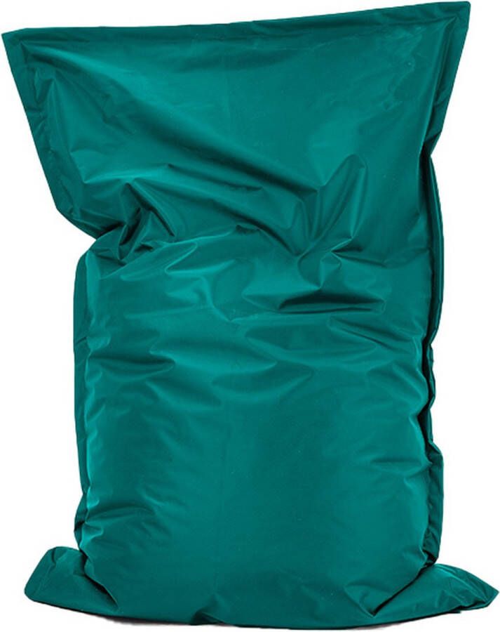 Drop & Sit Zitzak Smaragd – Nylon Zitzak Kind – 100 x 150 cm – Beanbag Binnen & Buiten – Zitzak Volwassenen met Vulling - Foto 3