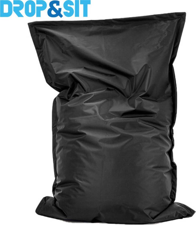 Bobbel Home Zitzak Bella Ruime zitzakken Kussen Nylon 100x150 cm Voor Binnen en Buiten Zwart - Foto 3