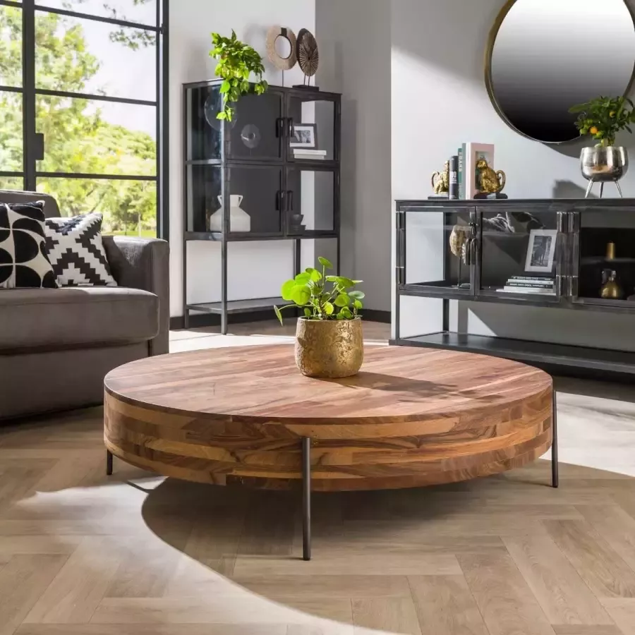 Fraaai Dimitry salontafel ⌀120 cm notenhout