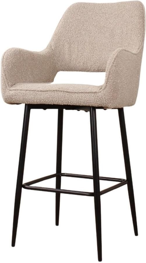 DS4U Lenon barkruk bouclé 2.0 65 cm beige