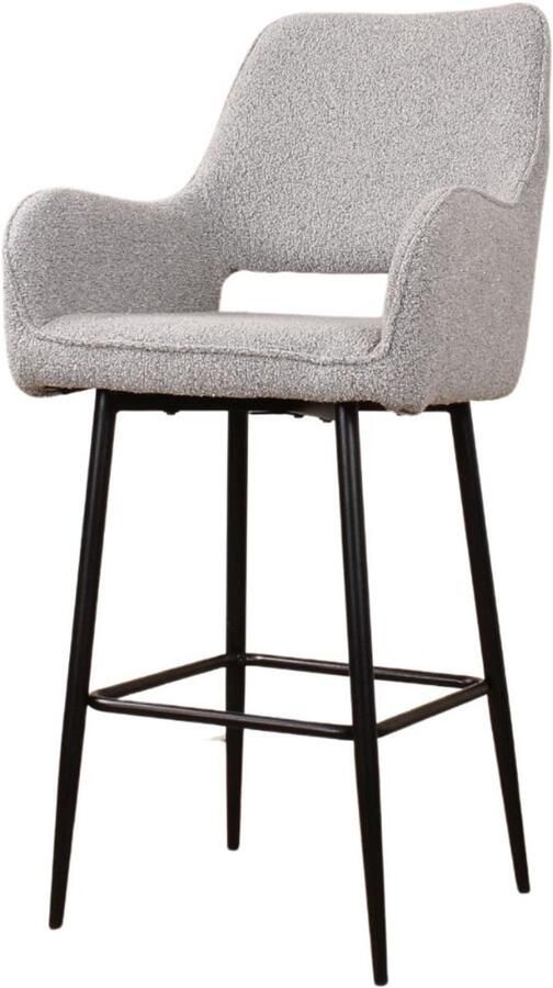 DS4U Lenon barkruk bouclé 2.0 65 cm grijs