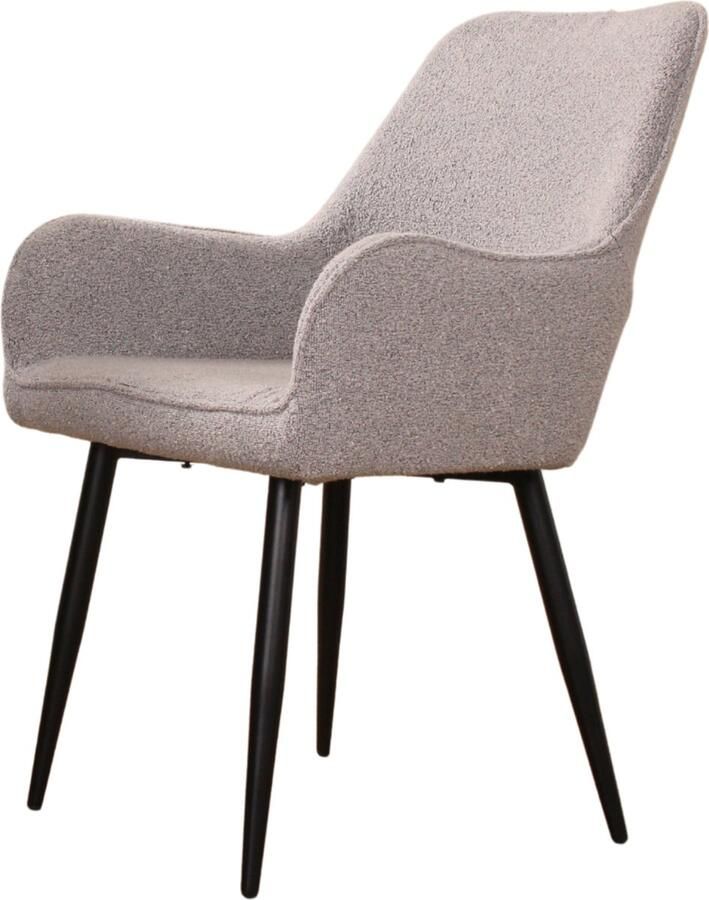 DS4U Lenon eetkamerstoel bouclé 2.0 grijs