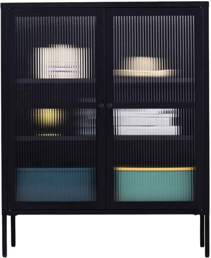 DS4U Next Level industriële metalen wandkast laag recht Showroommodel