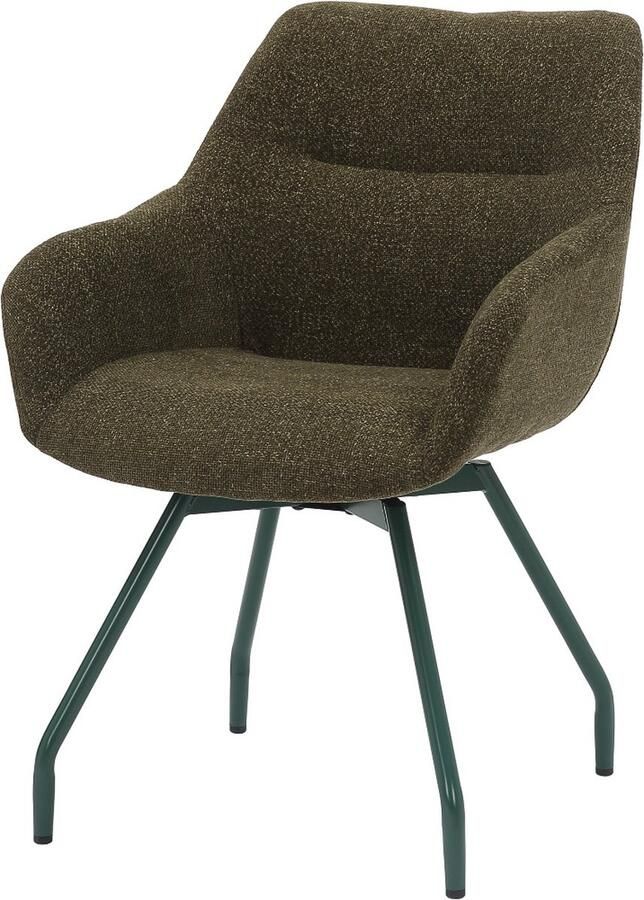 DS4U Rosario eetkamerstoel met groene poot groen
