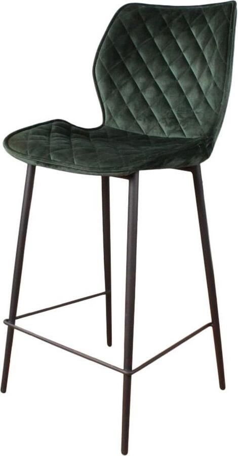 DS4U Ruby barkruk velvet 66 cm groen