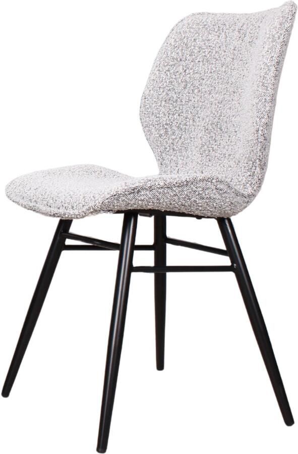 DS4U Tony eetkamerstoel bouclé grijs