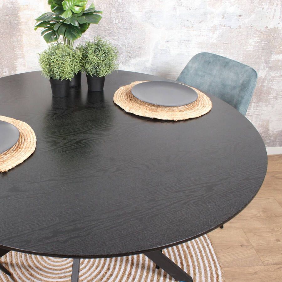 DS4U Julio eettafel MDF 120cm zwart