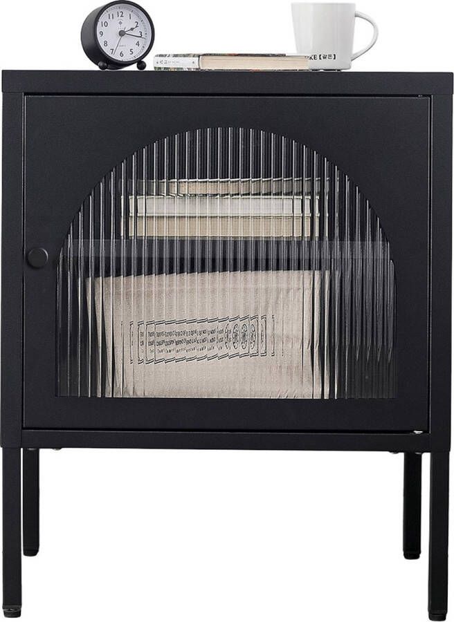 DS4U Next Level industrieel metalen nachtkastje ovaal Showroommodel